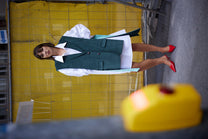 RE/Papa&#39;s Blazer à noeuds - n°48  velour vert