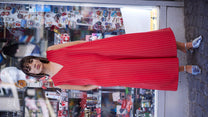 LABORATOIRE / Combinaison Fold - rayé rouge