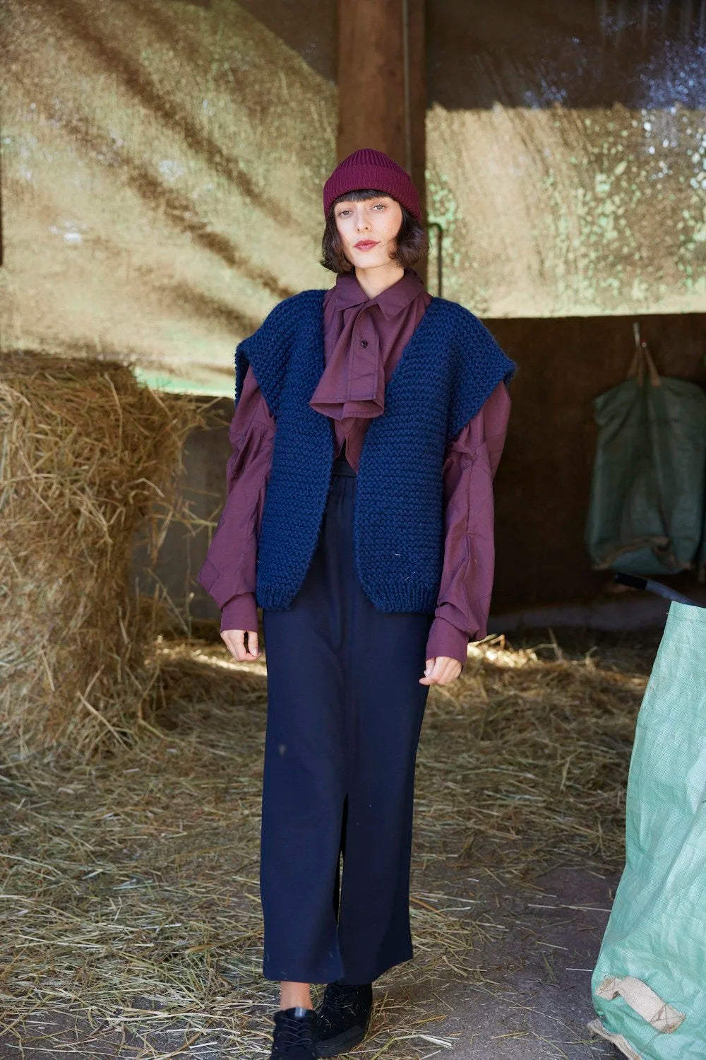 RE/LABO / chemise RE/Bielgee - bordeau