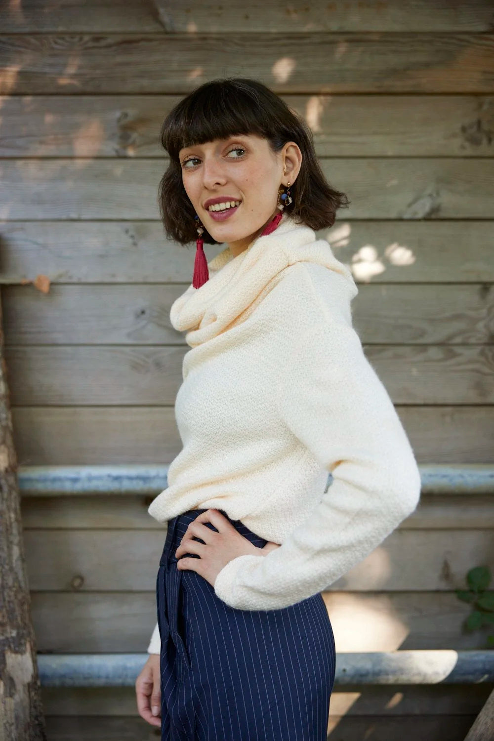 LABORATORY / Frisson Sweater, Cream