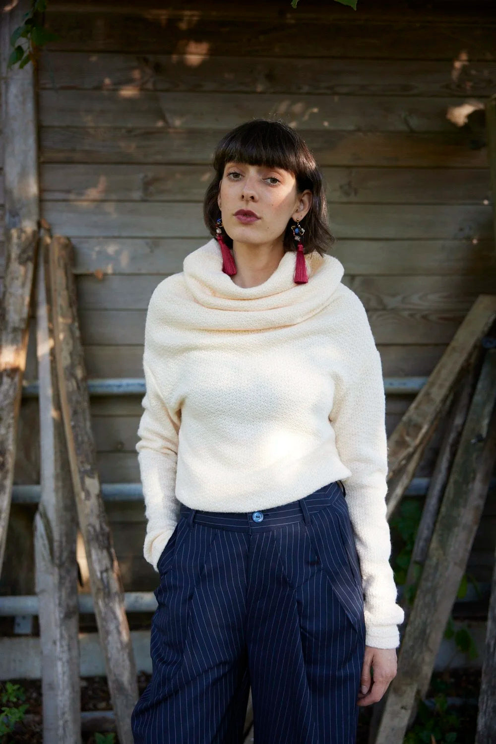 LABORATORY / Frisson Sweater, Cream