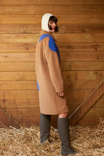 RE/Jungle Folk /  manteau CARI - camel+roi
