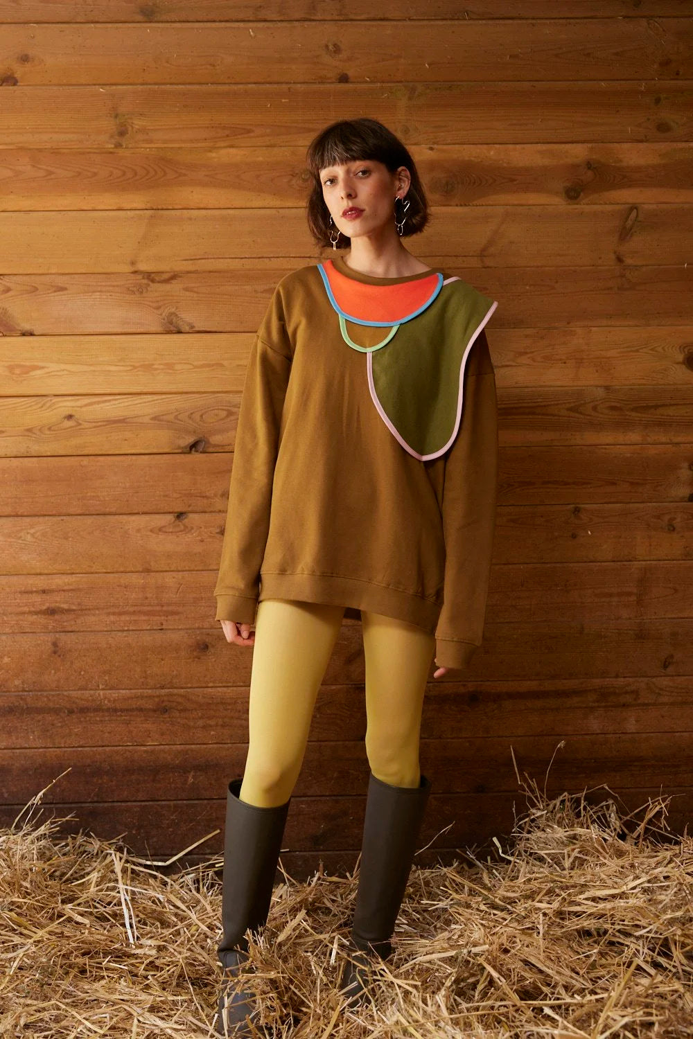 RE/Little Indi / Pull Pétales camel