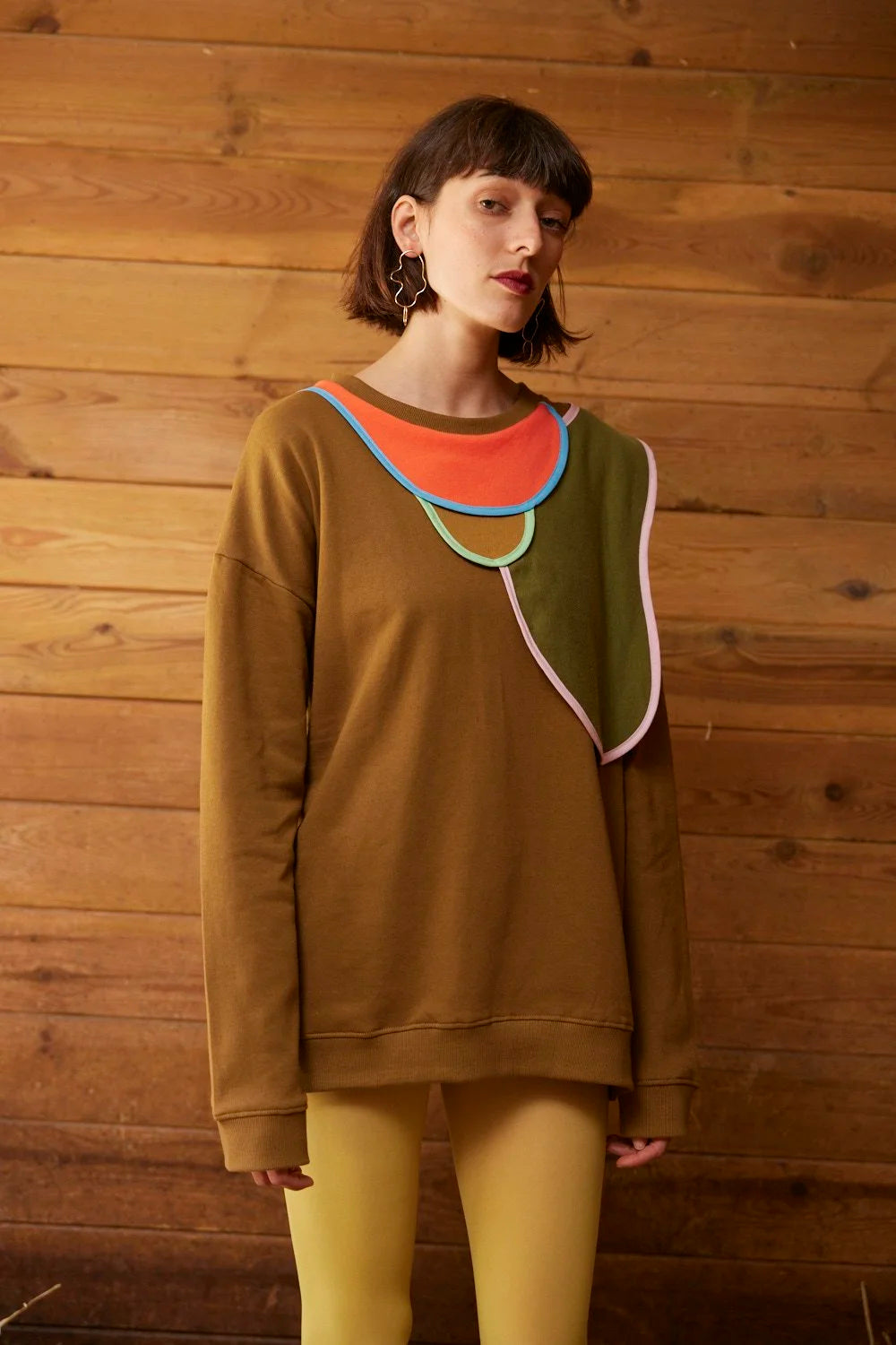 RE/Little Indi / Camel Petal Sweater