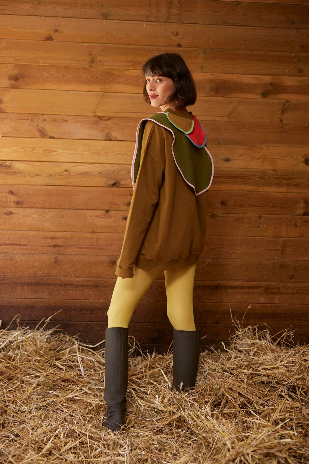 RE/Little Indi / Camel Petal Sweater