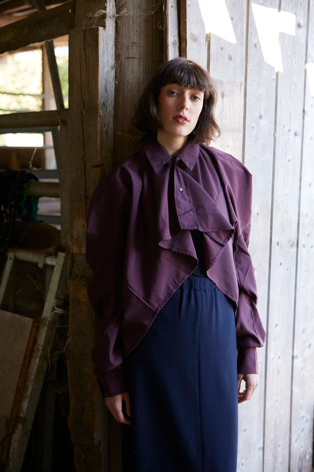 RE/LABO / chemise RE/Bielgee - bordeau
