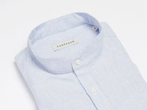 CARPASUS / Chemise Marzili, bleu ligné fin
