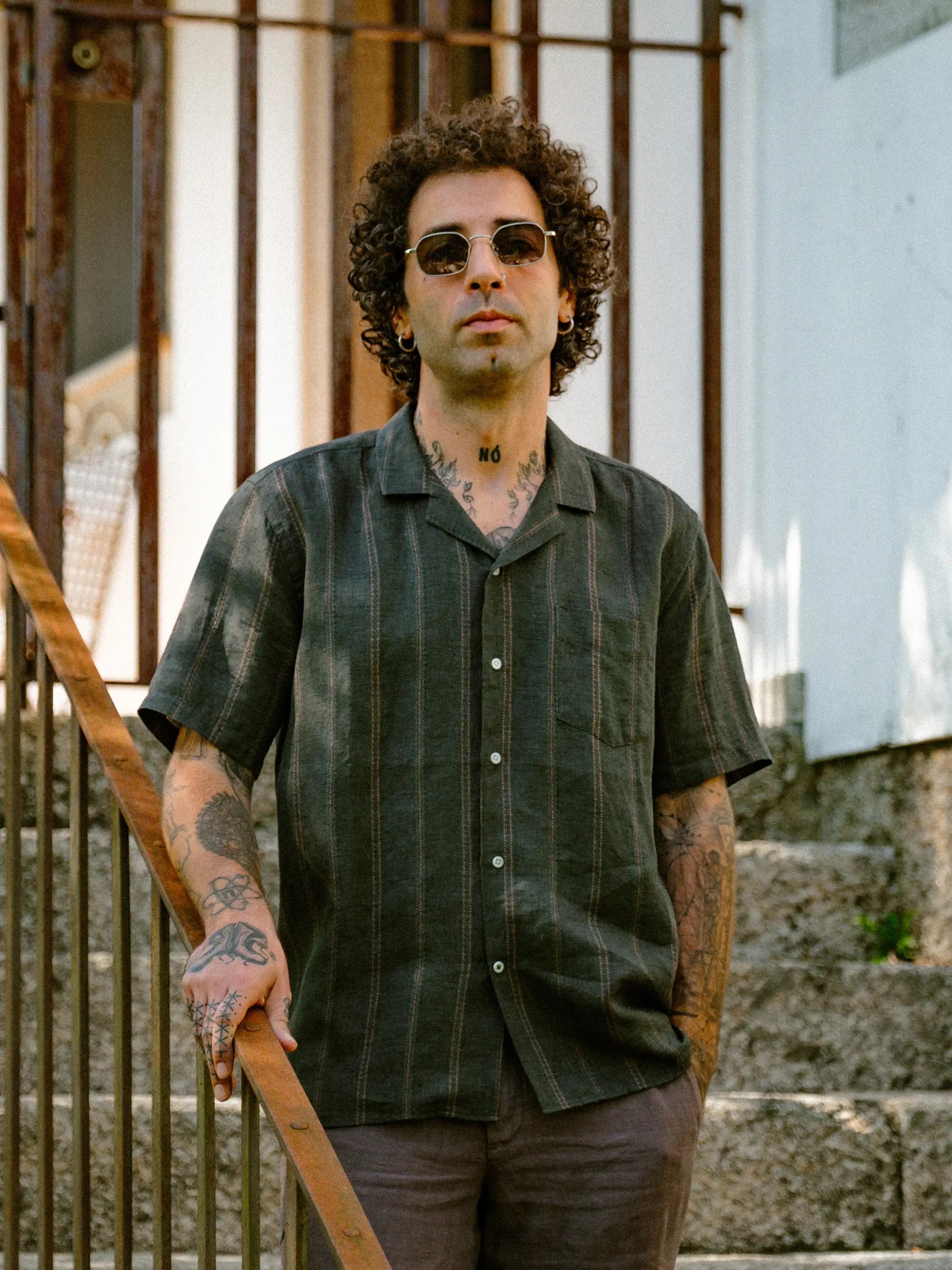 CARPASUS / Chemise Milano en lin - forest