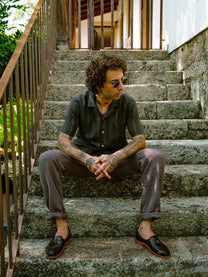 CARPASUS / Chemise Milano en lin - forest