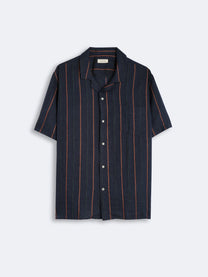 CARPASUS / Chemise Milano en lin - marine