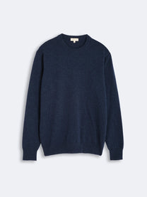 CARPASUS /Pull Ovino en laine vierge bleu saphir