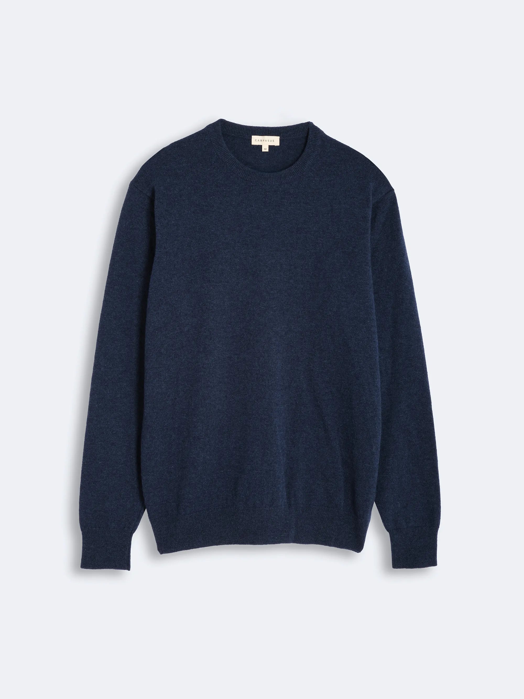 CARPASUS /Pull Ovino en laine vierge bleu saphir
