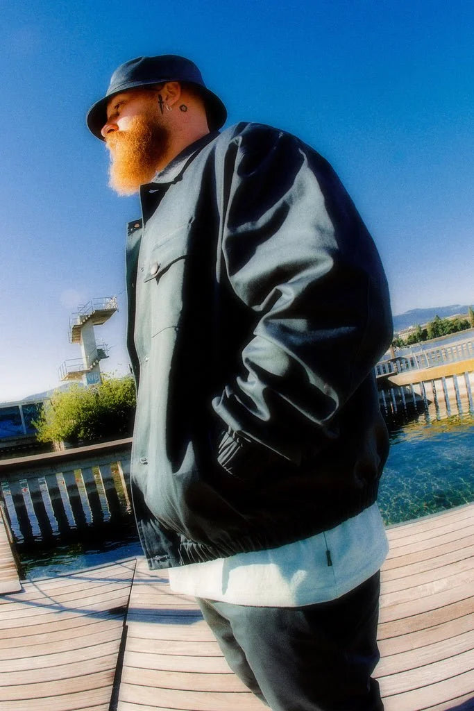 CREST / Patch jacket, petrol