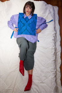 LABORATOIRE / Pantalons Flou - vert / bleu foncé / gris