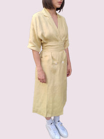 RE/Jungle Folk / Robe-Manteau Serah - jaune pastel