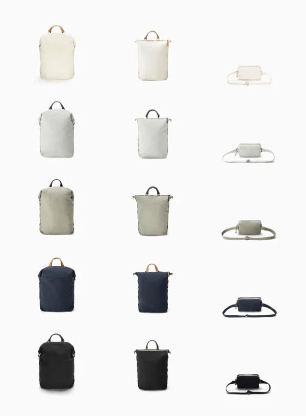 QWSTION / hip pouch / blanc, noir ou gris