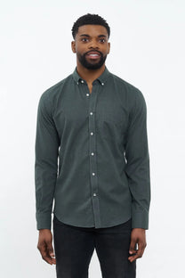 CARPASUS / Chemise flanelle &quot;Populus&quot; - vert mousse
