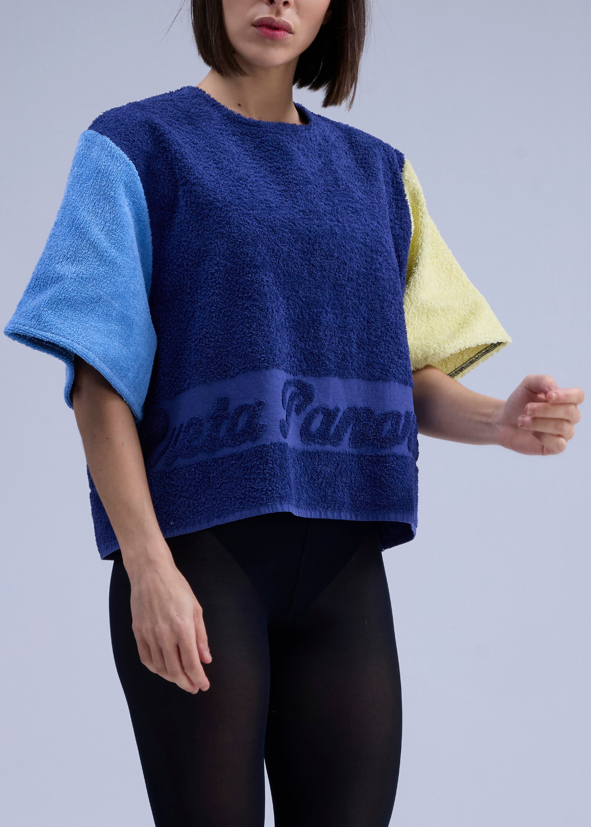 RE/Terry / Top Goutte terry cloth - No. 1 navy/blue/yellow