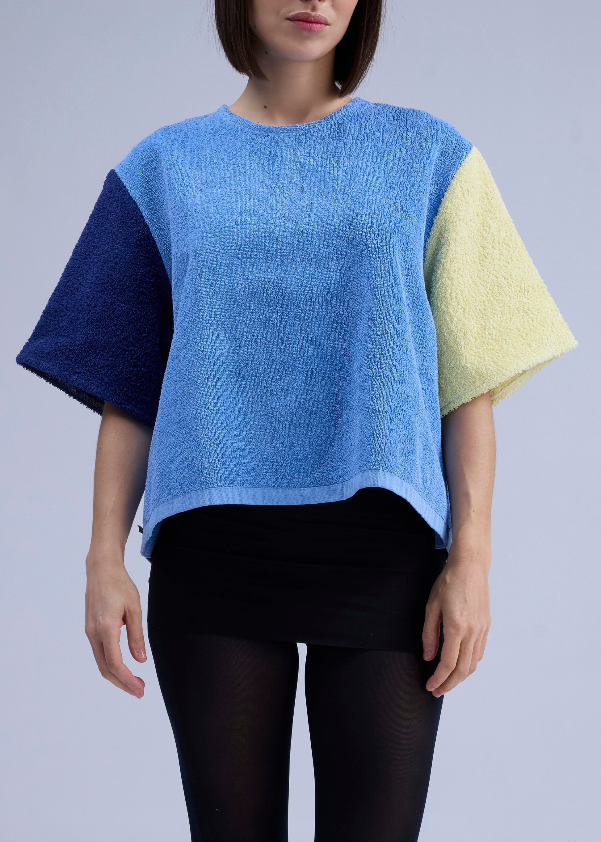 RE/Terry / Top Goutte terry cloth - No. 2 blue/navy/yellow