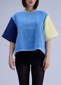 RE/Terry / Top Goutte terry cloth - No. 2 blue/navy/yellow