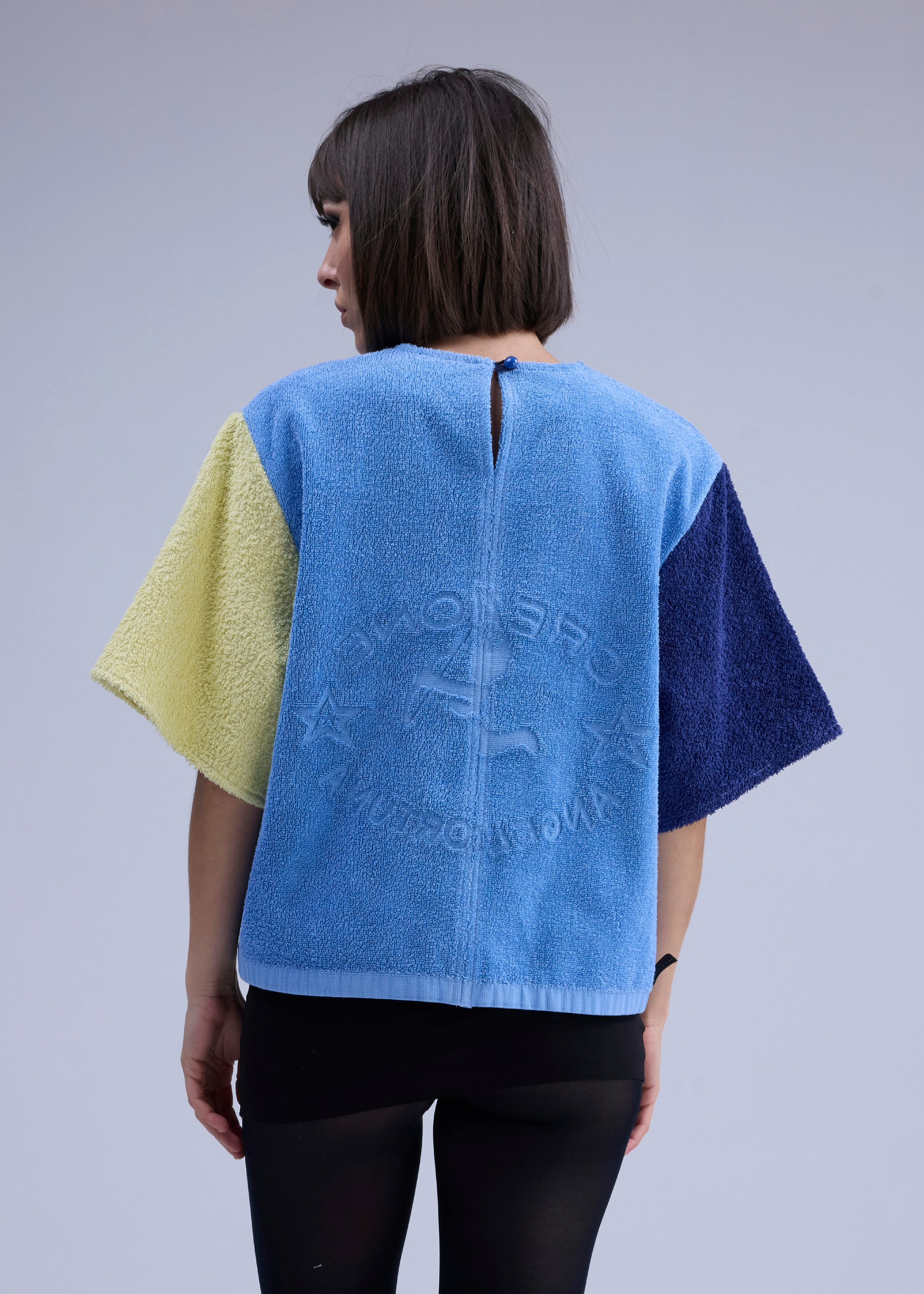 RE/Terry / Top Goutte terry cloth - No. 2 blue/navy/yellow