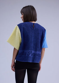 RE/Terry / Top Goutte terry cloth - No. 1 navy/blue/yellow