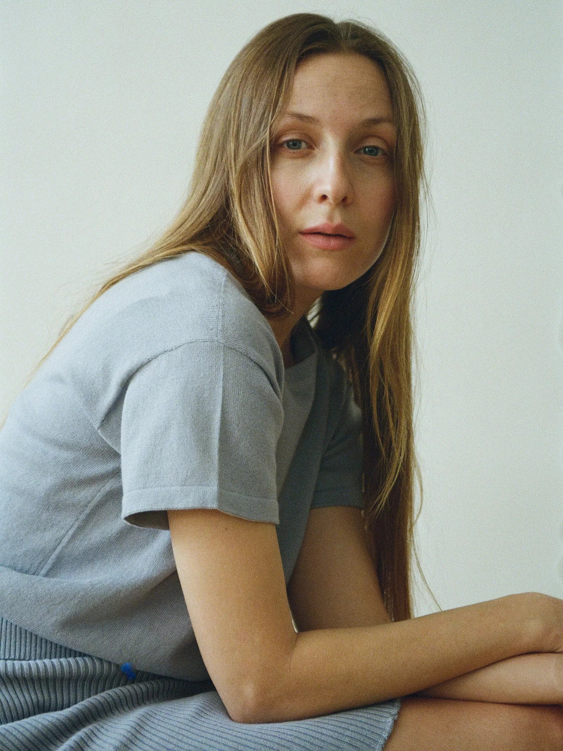 Jungle Folk /  top en maille El sur - Berlin Blue