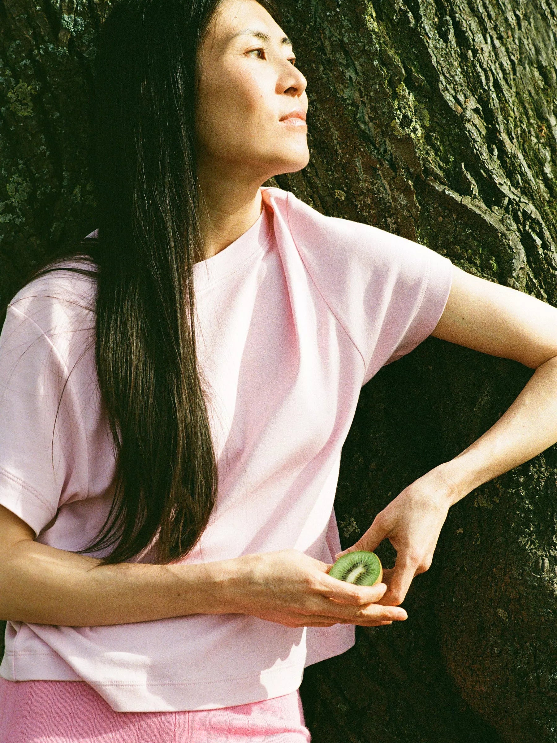 Jungle Folk /  top Ela Crop - Bubble Pink