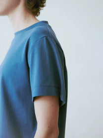 Jungle Folk /  top Ela Crop - Coastal Blue