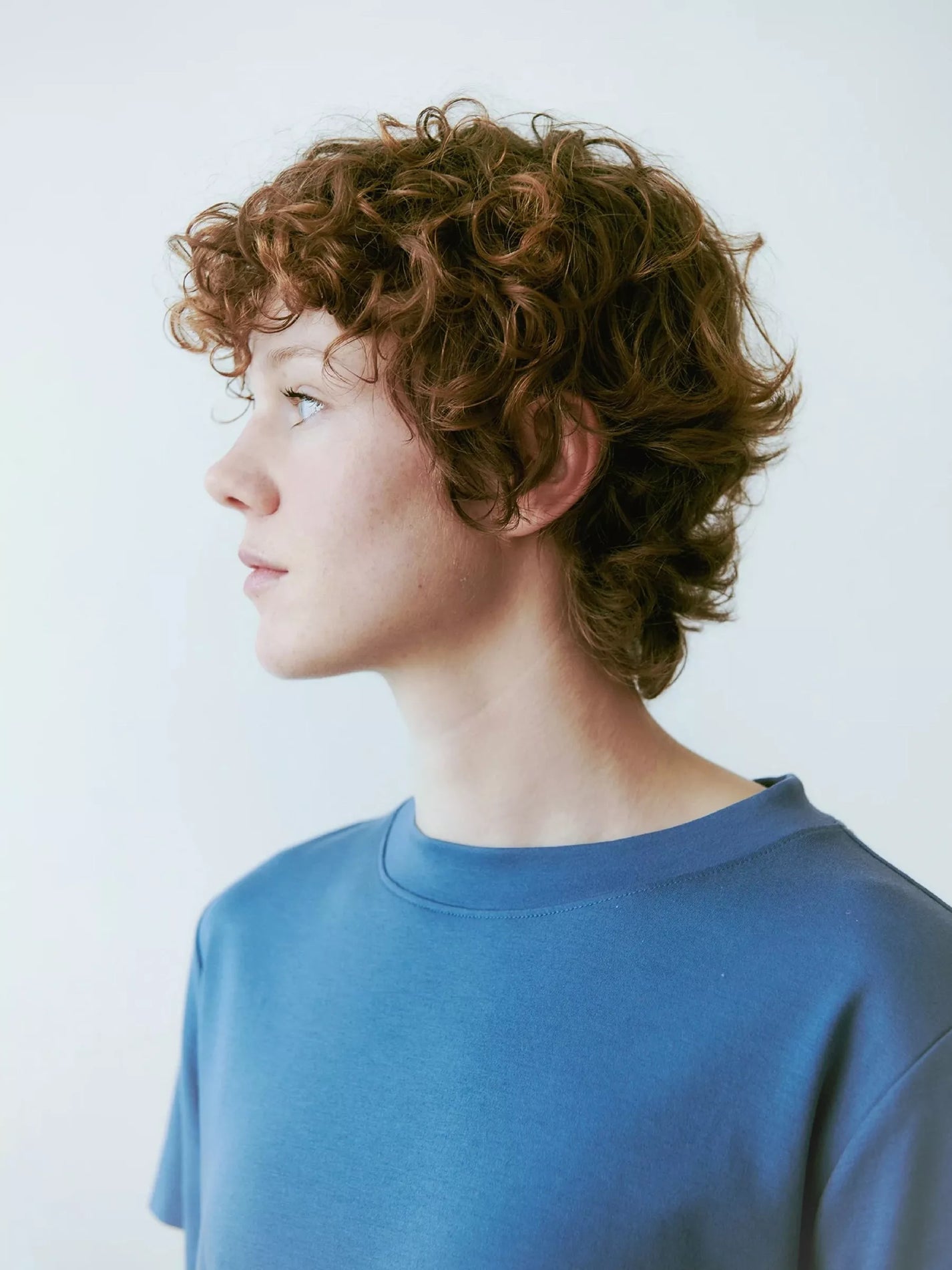 Jungle Folk /  top Ela Crop - Coastal Blue