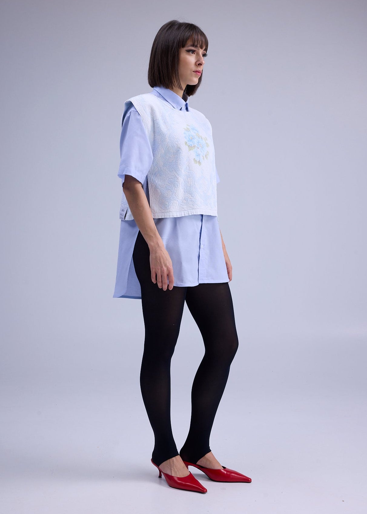 RE/Terry / Top tissu éponge à nœuds - N°6 florale