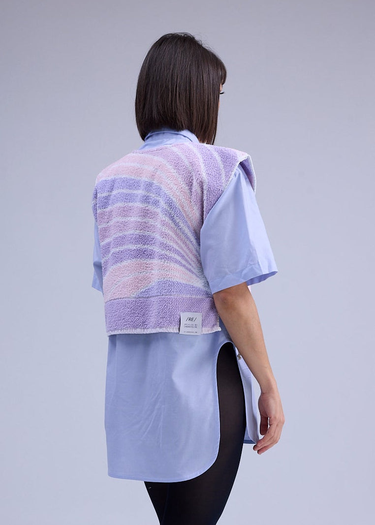 RE/Terry / Top tissu éponge à nœuds - N°5 camaïeu rose