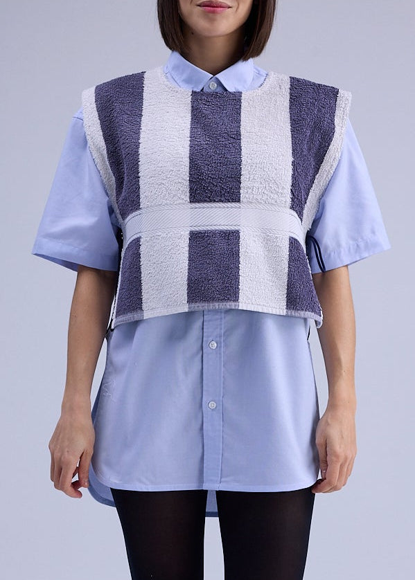 RE/Terry / Top tissu éponge à nœuds - N°8 ligné