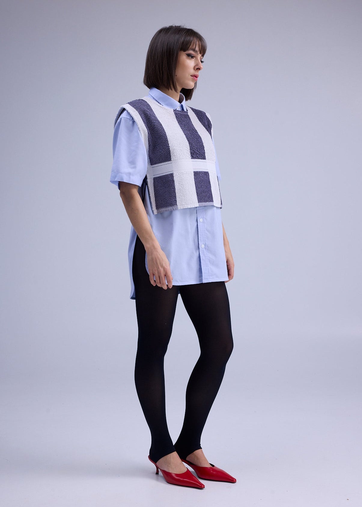 RE/Terry / Top tissu éponge à nœuds - N°8 ligné