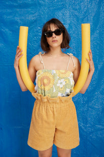 RE/Terry / Short tissu éponge - Jaune/orangé