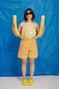 RE/Terry / Short tissu éponge - Jaune/orangé