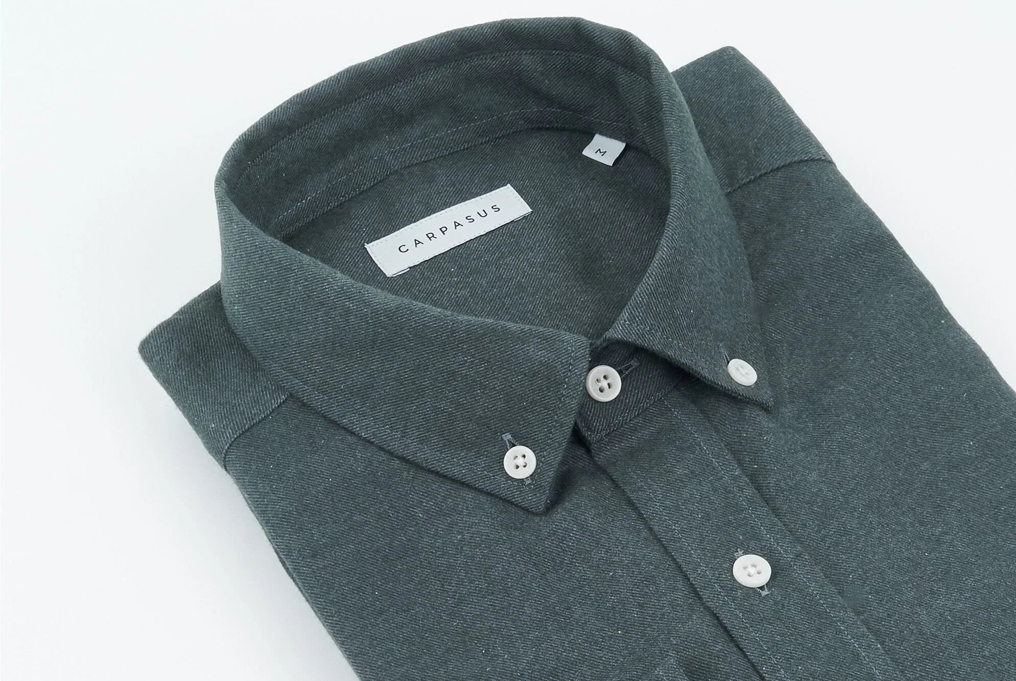 CARPASUS / Chemise flanelle &quot;Populus&quot; - vert mousse