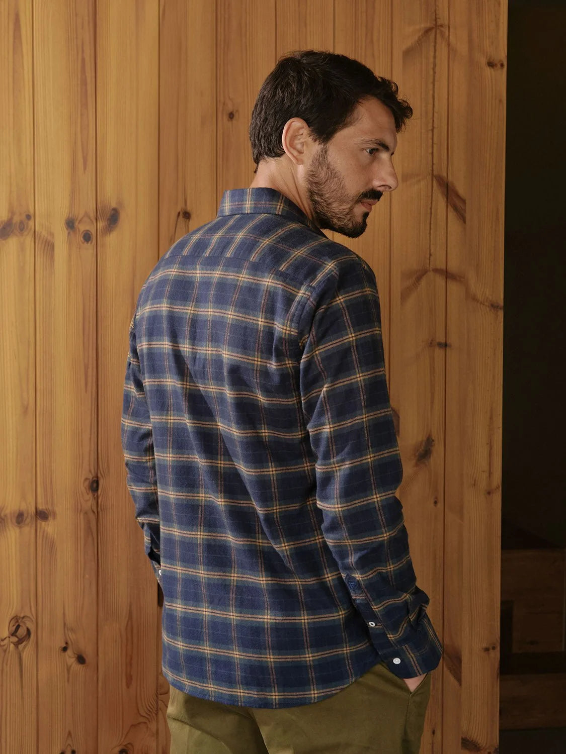 CARPASUS / Chemise Castanio flanelle, navy check