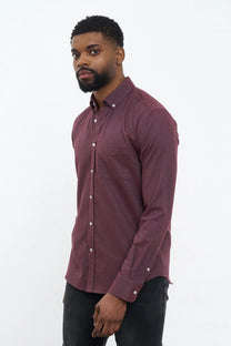 CARPASUS / Chemise flanelle &quot;Populus&quot; - bordeaux