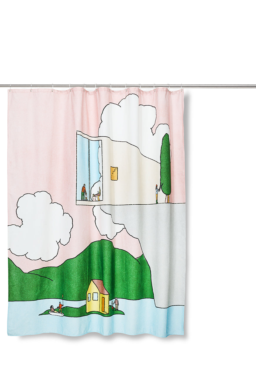 ZigZagZurich / Rideau de douche &quot;Parallel Society&quot;