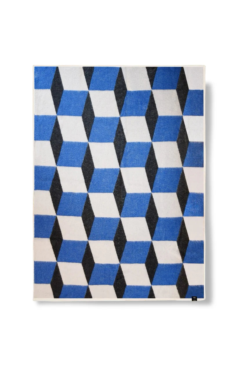 ZigZagZurich  / Plaid en laine "Molecula II"
