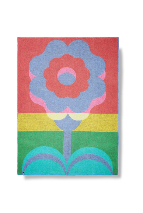ZigZagZurich  / Plaid en laine « Blossom »