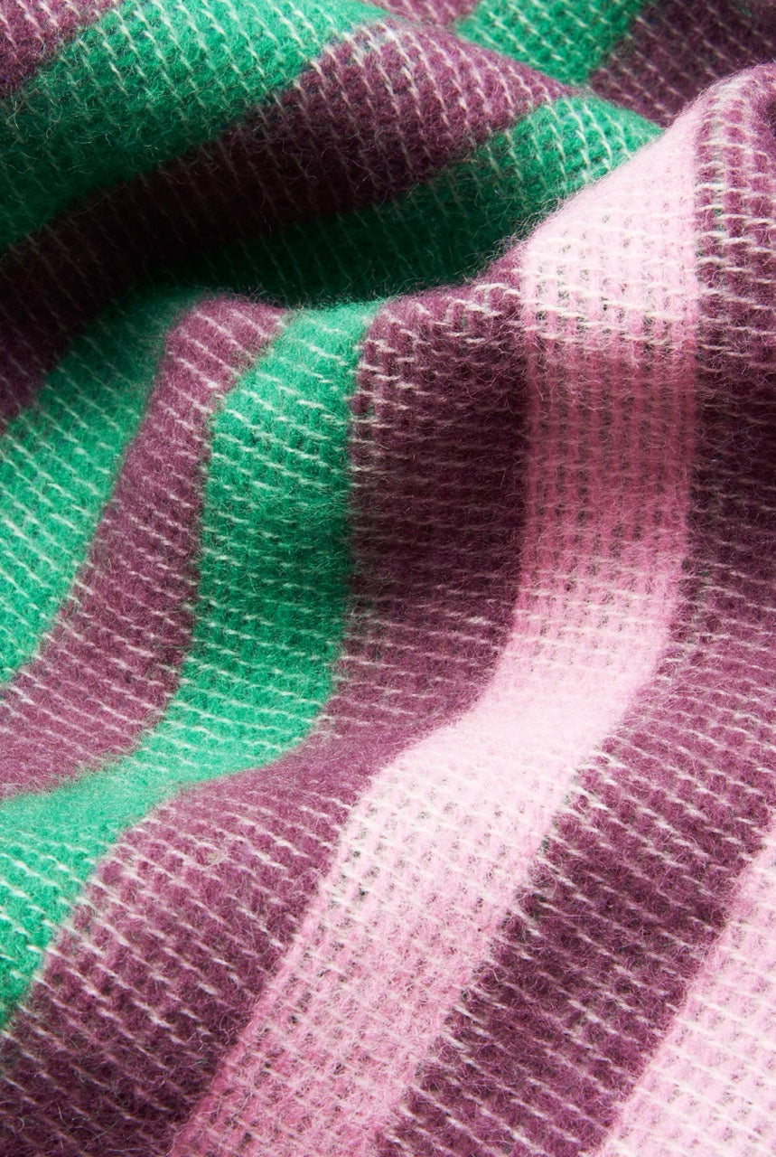 ZigZagZurich  / Plaid en laine &quot;lined Up&quot;