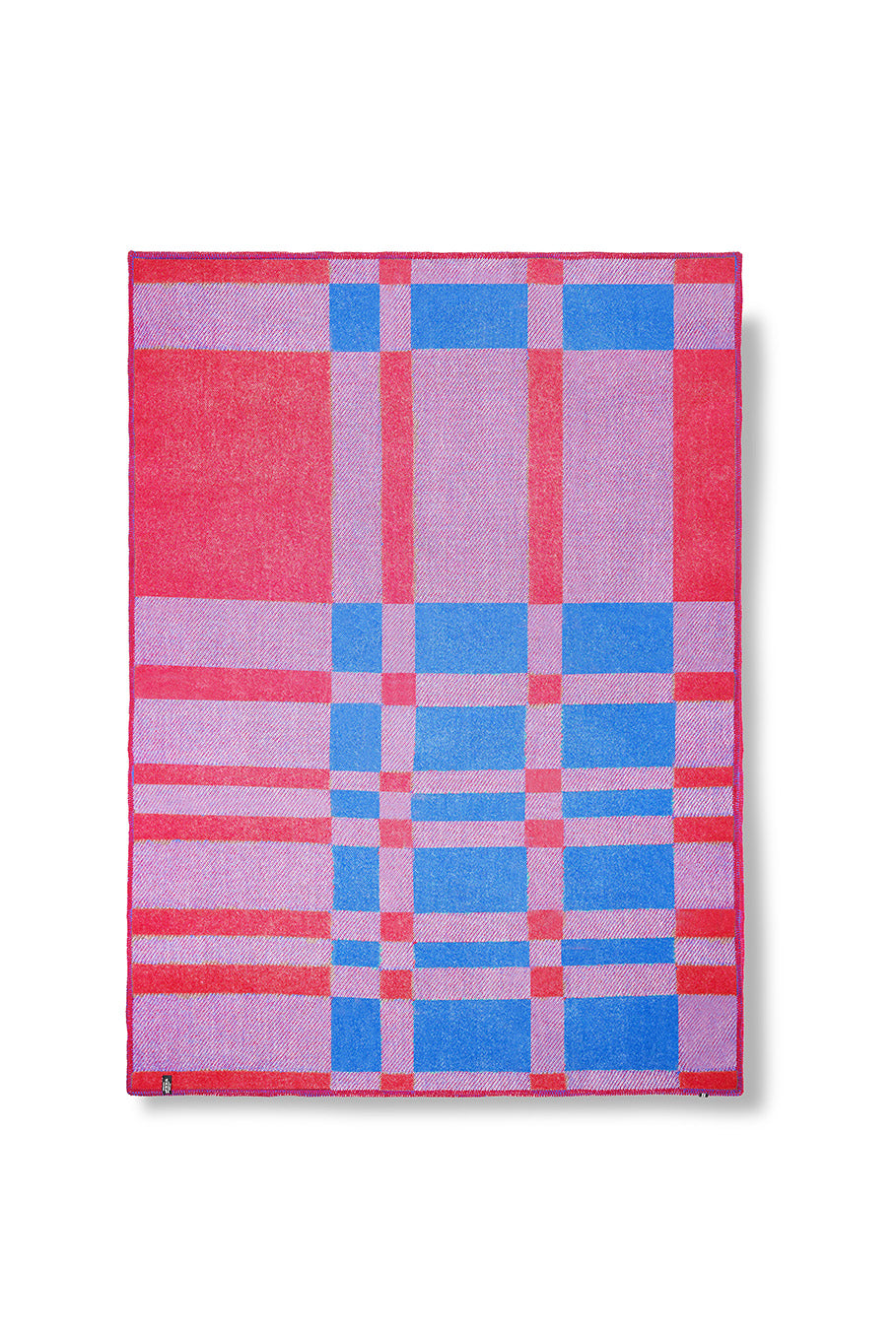 ZigZagZurich  / Plaid en laine &quot;Tartan Pink&quot;