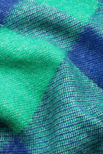 ZigZagZurich  / Plaid en laine &quot;Tartan Green&quot;