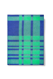 ZigZagZurich  / Plaid en laine &quot;Tartan Green&quot;